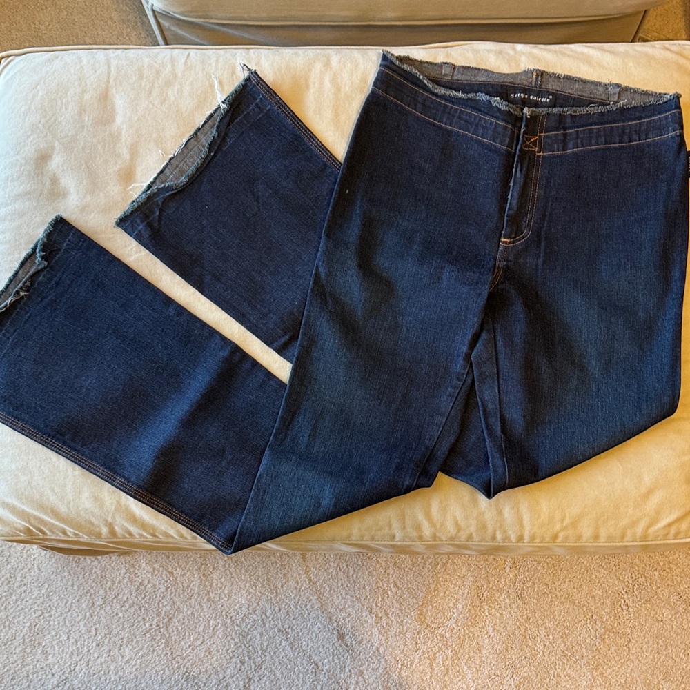 NWOT Sergio Valente Dark Blue Women's Stretch Flare Jeans
